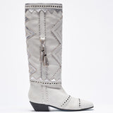 Bardot White & Silver