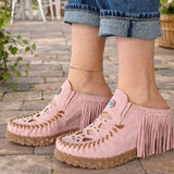 Wedge Leather Slip-on Bella Silverstone Rosa