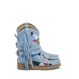 Stivale Indianino Con Zeppa Arya Silverstone Sky Limited