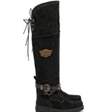Wedge Moccasin Boots Huntress Charrito Ombra
