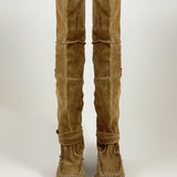 Wedge Moccasin Boots Huntress Silverstone Beige