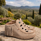 Wedge Leather Slip-on Bella Silverstone Corda