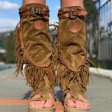 Leather Boot Sandals Siena Silverstone Terra