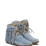Leather Moccasin Sneakers Zoeylet Silverstone Sky