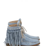Leather Moccasin Sneakers Zoeylet Silverstone Sky