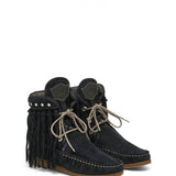 Leather Moccasin Sneakers Zoeylet Silverstone Carbon