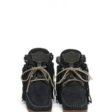 Leather Moccasin Sneakers Zoeylet Silverstone Carbon