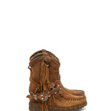 Wedge Moccasin Boots Arya Silverstone Couro