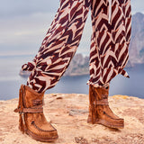 Wedge Moccasin Boots Arya Silverstone Chandail
