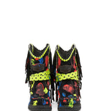 Wedge Moccasin Boots Arya Neon Brush