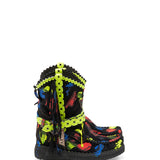 Wedge Moccasin Boots Arya Neon Brush