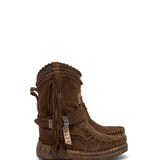 Wedge Moccasin Boots Arya Silverstone Chocolate