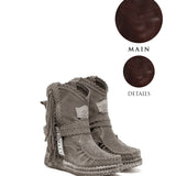 Wedge Moccasin Boots Arya Creep Vino