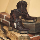 Wedge Moccasin Boots Arya Creep Vino