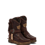Wedge Moccasin Boots Arya Creep Vino