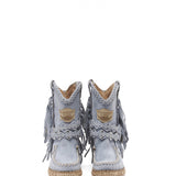 Wedge Moccasin Boots Arya Silverstone Sky