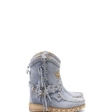 Wedge Moccasin Boots Arya Silverstone Sky