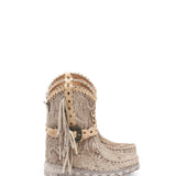 Wedge Moccasin Boots Arya Naga Marble