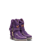Wedge Moccasin Boots Arya Silverstone Lavender