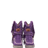 Wedge Moccasin Boots Arya Silverstone Lavender
