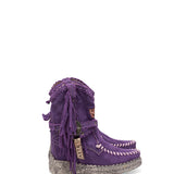 Wedge Moccasin Boots Arya Silverstone Lavender