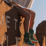 Wedge Moccasin Boots Arya Abloom Acqua