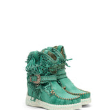 Wedge Moccasin Boots Arya Abloom Acqua