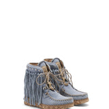 Wedge Moccasin Boots May Silverstone Sky