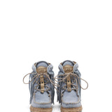 Wedge Moccasin Boots May Silverstone Sky