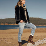 Wedge Moccasin Boots Yara Dakar Rhum