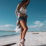 Wedge Moccasin Boots Yara Silverstone Cipria