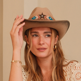 Cowgirl Wool Painted Beige