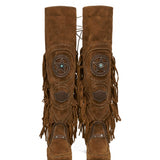 Flat Moccasin Boots Dakota Wornout Mou