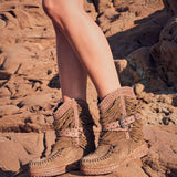 Wedge Moccasin Boots Julie Silverstone Avana