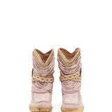 Wedge Moccasin Boots Julie Silverstone Rose