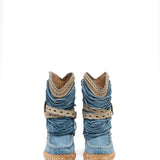 Wedge Moccasin Boots Julie Silverstone Atlantic