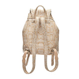 Fringed Leather Backpack Mermaid Slyther Blanco