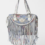 Studded Leather Bag Bag Wave Freedom Ice