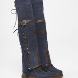 Wedge Moccasin Boots Coleen Silverstone Aster