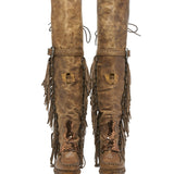 Wedge Moccasin Boots Coleen Dakar Green