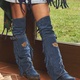 Wedge Moccasin Boots Coleen Silverstone Ocean