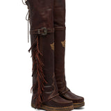 Wedge Moccasin Boots Coleen Creep Vino