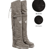 Wedge Moccasin Boots Coleen Creep Nero