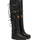 Wedge Moccasin Boots Coleen Creep Nero