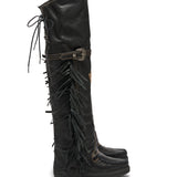 Wedge Moccasin Boots Coleen Creep Nero
