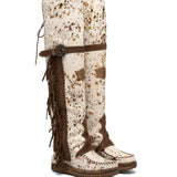 Wedge Moccasin Boots Coleen Deranch Natural