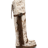 Wedge Moccasin Boots Coleen Deranch Natural