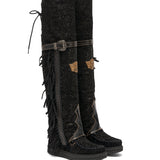 Wedge Moccasin Boots Coleen Charrito Ombra