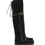 Wedge Moccasin Boots Coleen Charrito Ombra