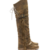 Wedge Moccasin Boots Coleen Kamo Hunt